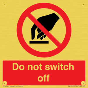 Do not switch off 